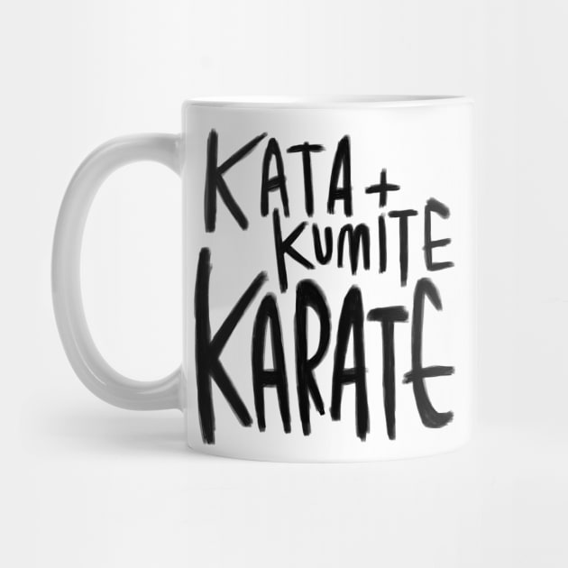 Kata, Kumite, Karate by badlydrawnbabe